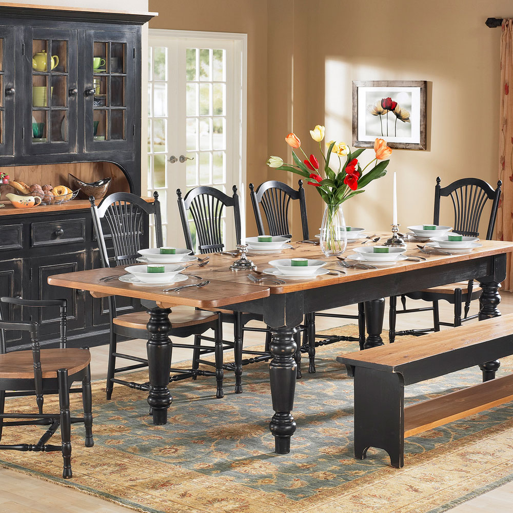 Simple Country Dining Table for Large Space