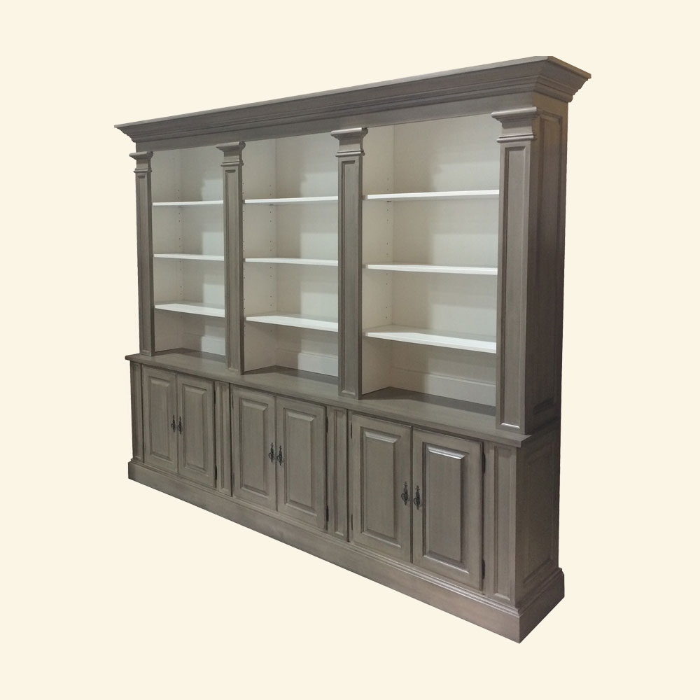 French Provincial Bookcase, painted