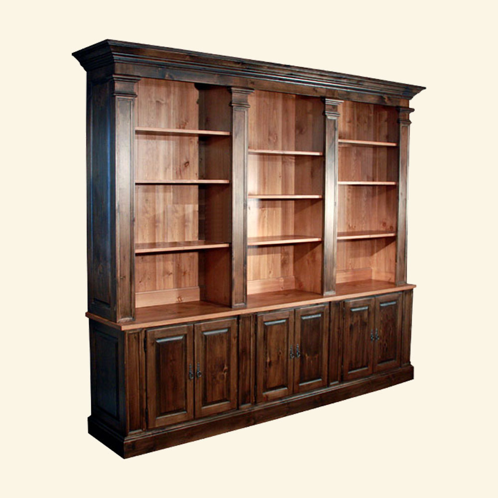 French Provincial Bookcase, stained