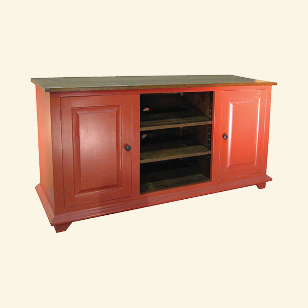 French Country TV Stand With Doors French Country Living Room