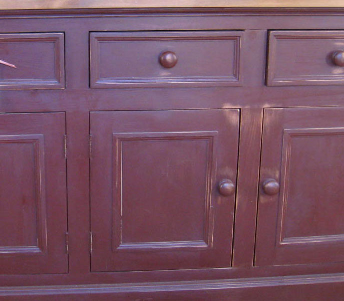 Cranberry Milk Paint Distressed Furniture Finish | Kate Madison Furniture