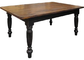 fluted table leg dining