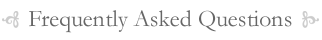 Frequently Asked Questions