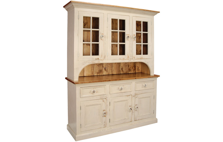 French Country Three Glass Door Stepback Cupboard French Country Dining Room Furniture Kate