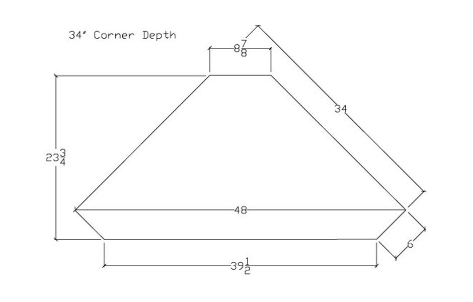 Corner TV Stand Kate Madison Furniture