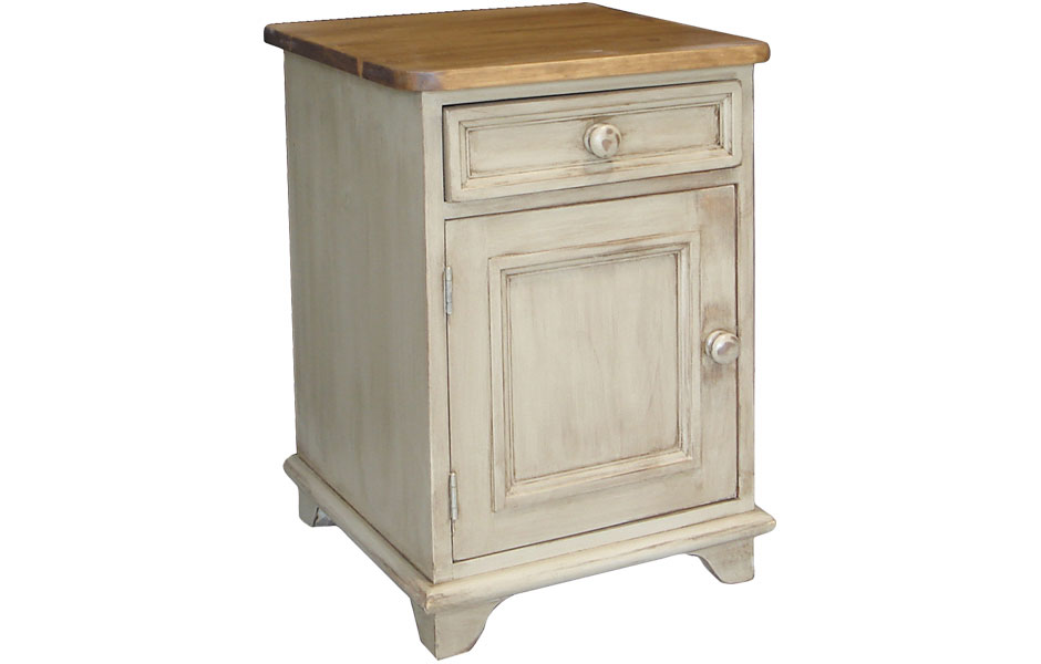 French Country Door and Drawer End Table French Country Living Room