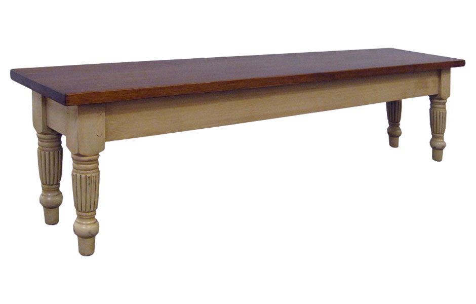 French Country Fluted Leg Bench French Country Dining Room Furniture Kate Madison Furniture