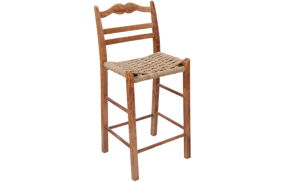 French Country Ladderback Barstool Kitchen French Country Ladderback Counter Stool Finished In Natural