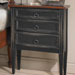 French Country Three Drawer Nightstand stained Caramel