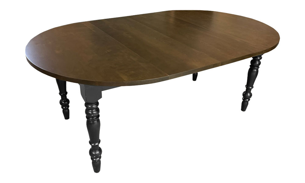 French Country 48 Round Extension Table with Coffee Stain