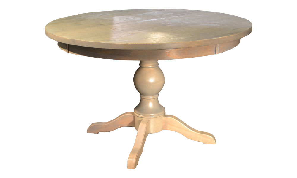 French Country 48 inch turned base Table