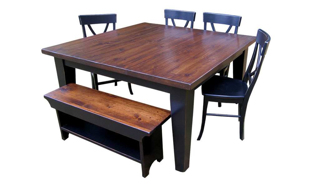 French Country 60 Inch Square Dining Table French Country Dining Tables Kate Madison Furniture