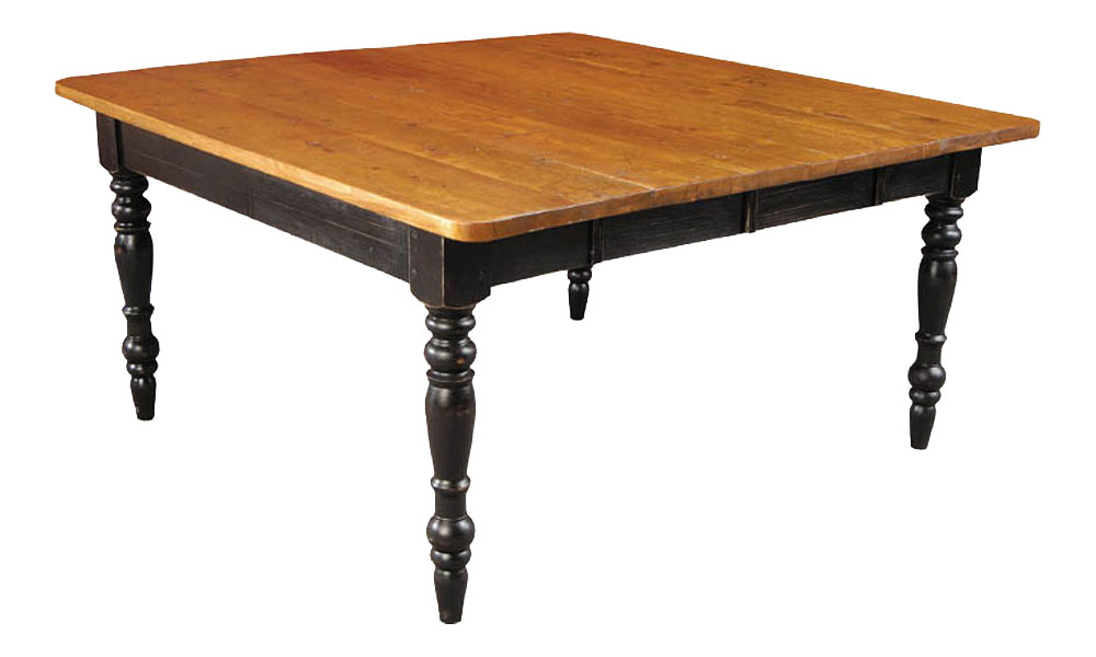 French Country 60 inch Square Dining Table