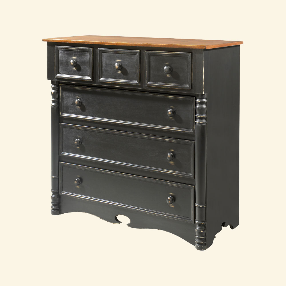 French Country Bonnet Chest Dresser