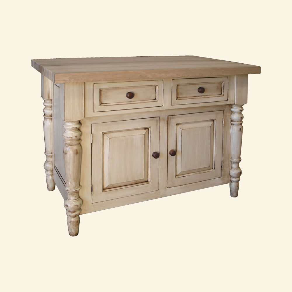 French Country Butcher Block Kitchen Island