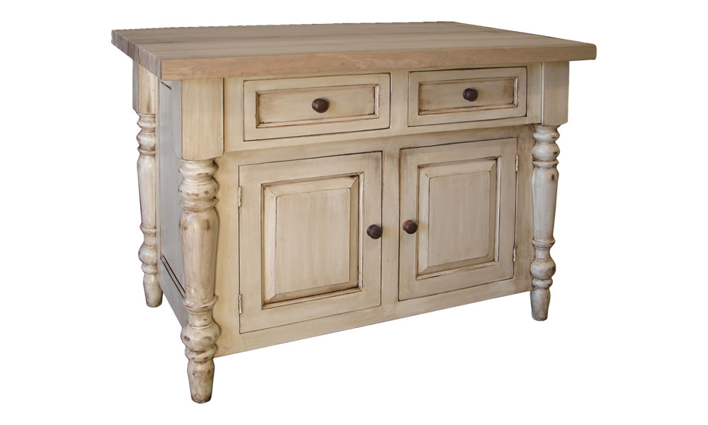 French Country Butcher Block Kitchen Island