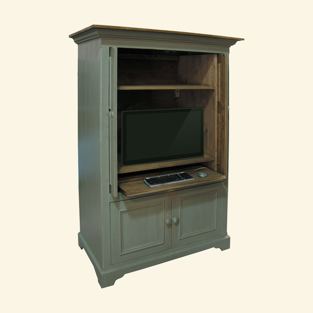 French Country Computer Armoire