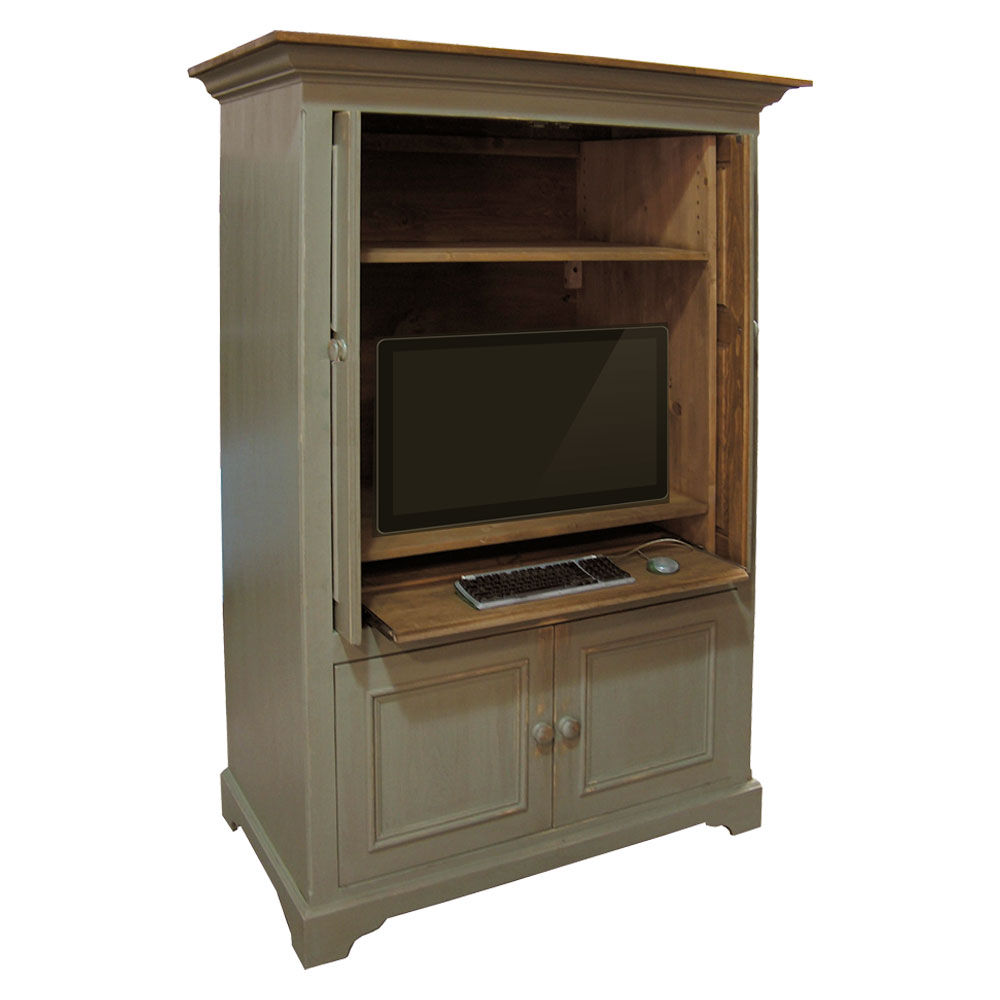 French Country Computer Armoire