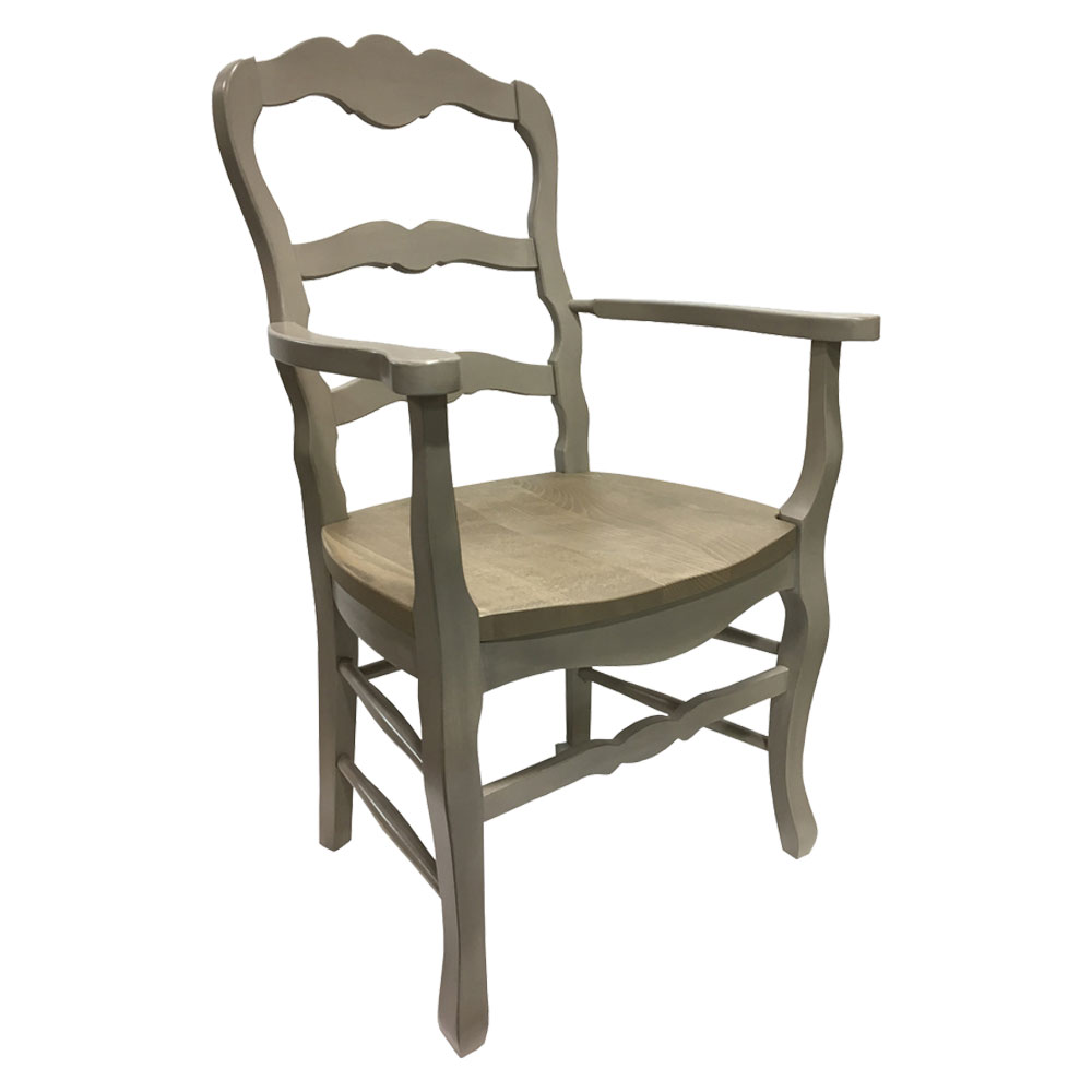 Country french ladderback dining chair