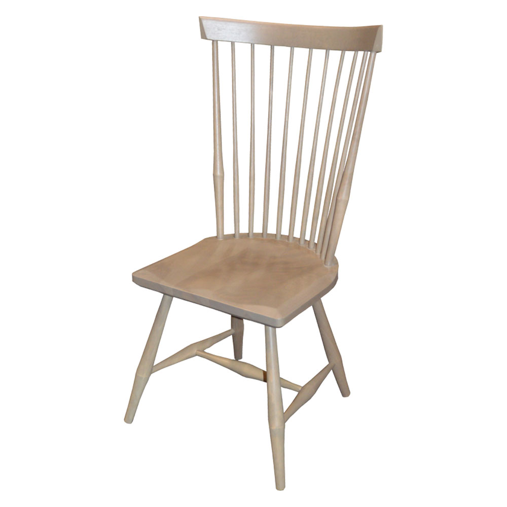 French Country Fan Back Side Chair, Millstone paint