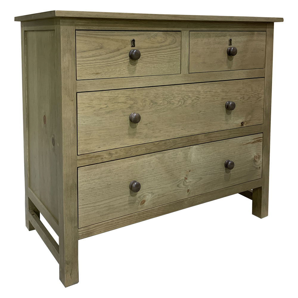 French Country Farmhouse Four Drawer Dresser