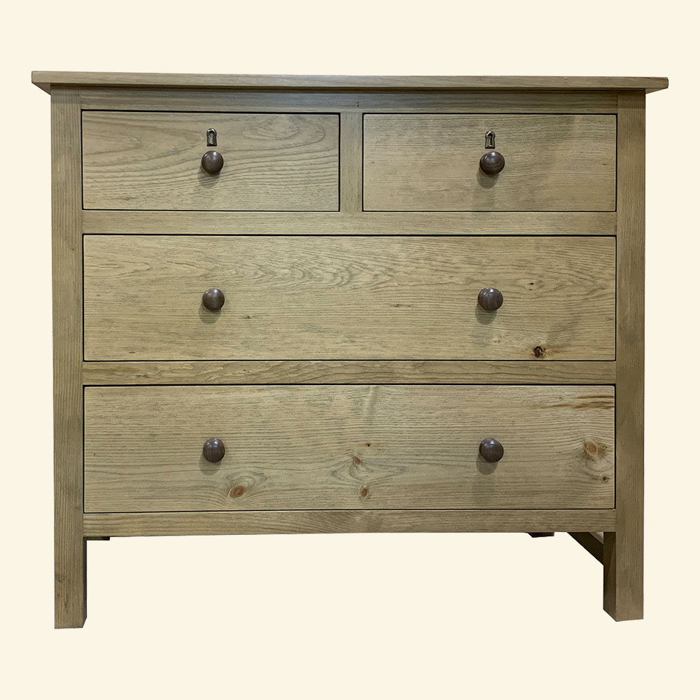 French Country Farmhouse Four Drawer Dresser