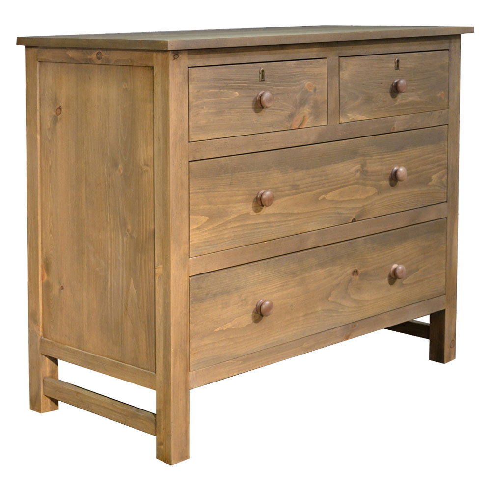 French Country Farmhouse Four Drawer Dresser