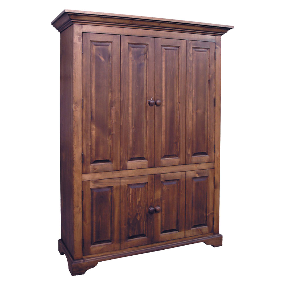 French Country Flat Screen TV Armoire, Walnut