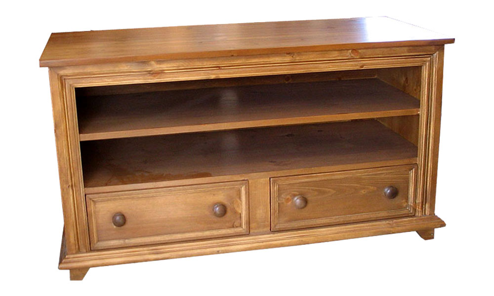 French Country Flat Screen TV Stand, Natural