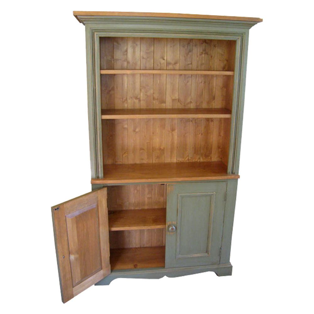 French Country Hutch Bookcase, interior