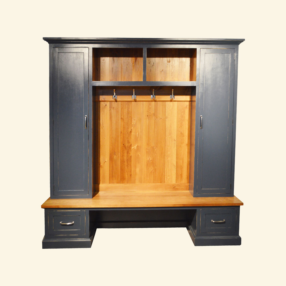 French Country Mudroom Cabinet and Bench