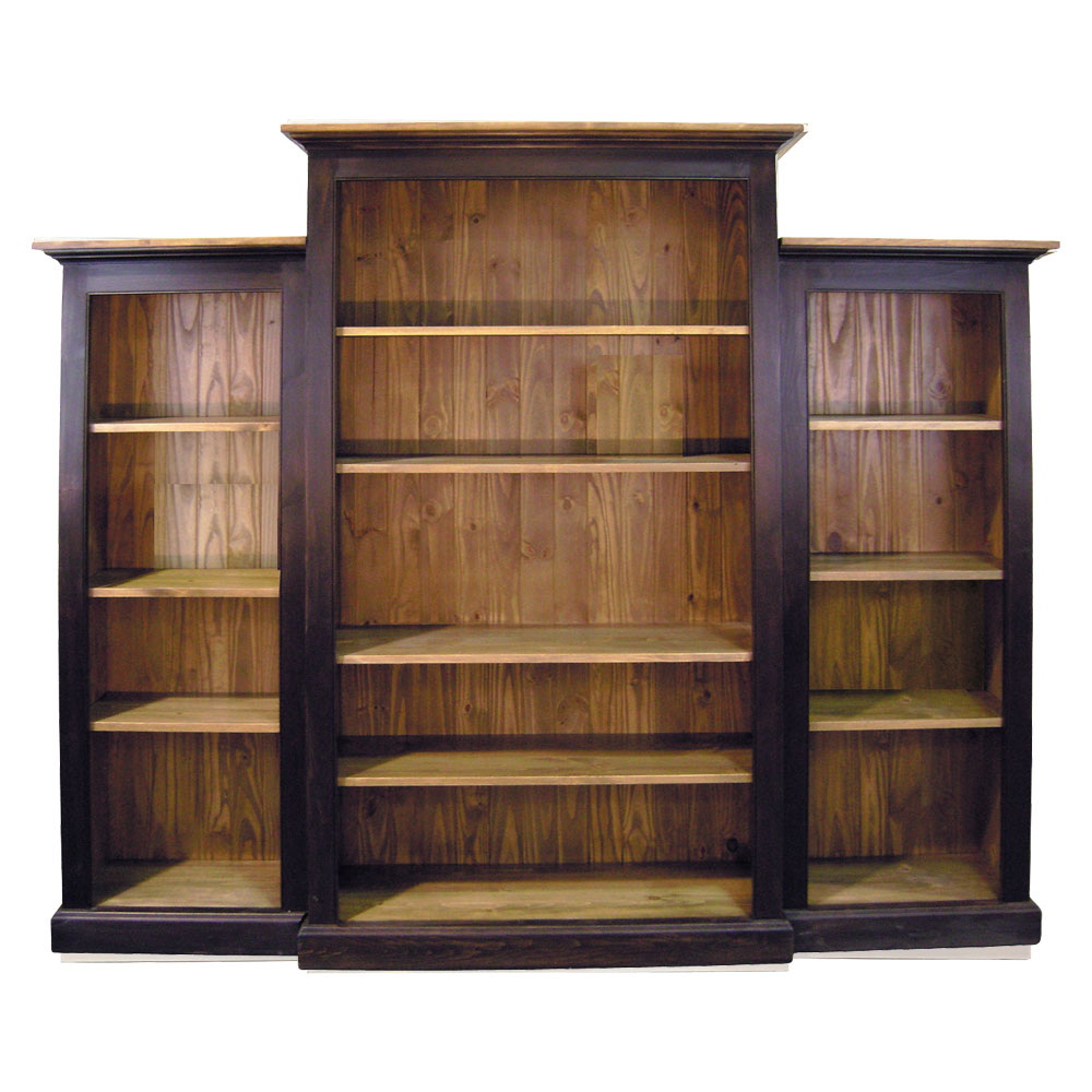 French Country Nesting Bookcase Wall Unit