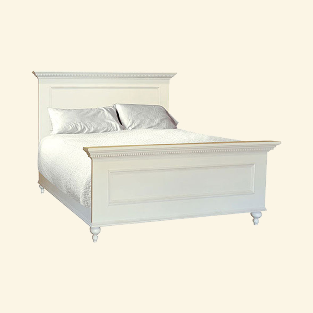 French Provincial Bed in Champlain White