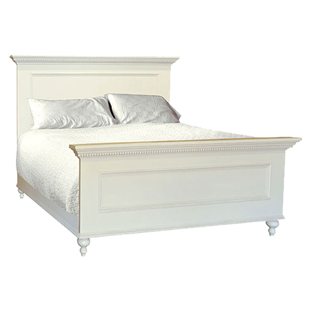 French Provincial Bed in Champlain White