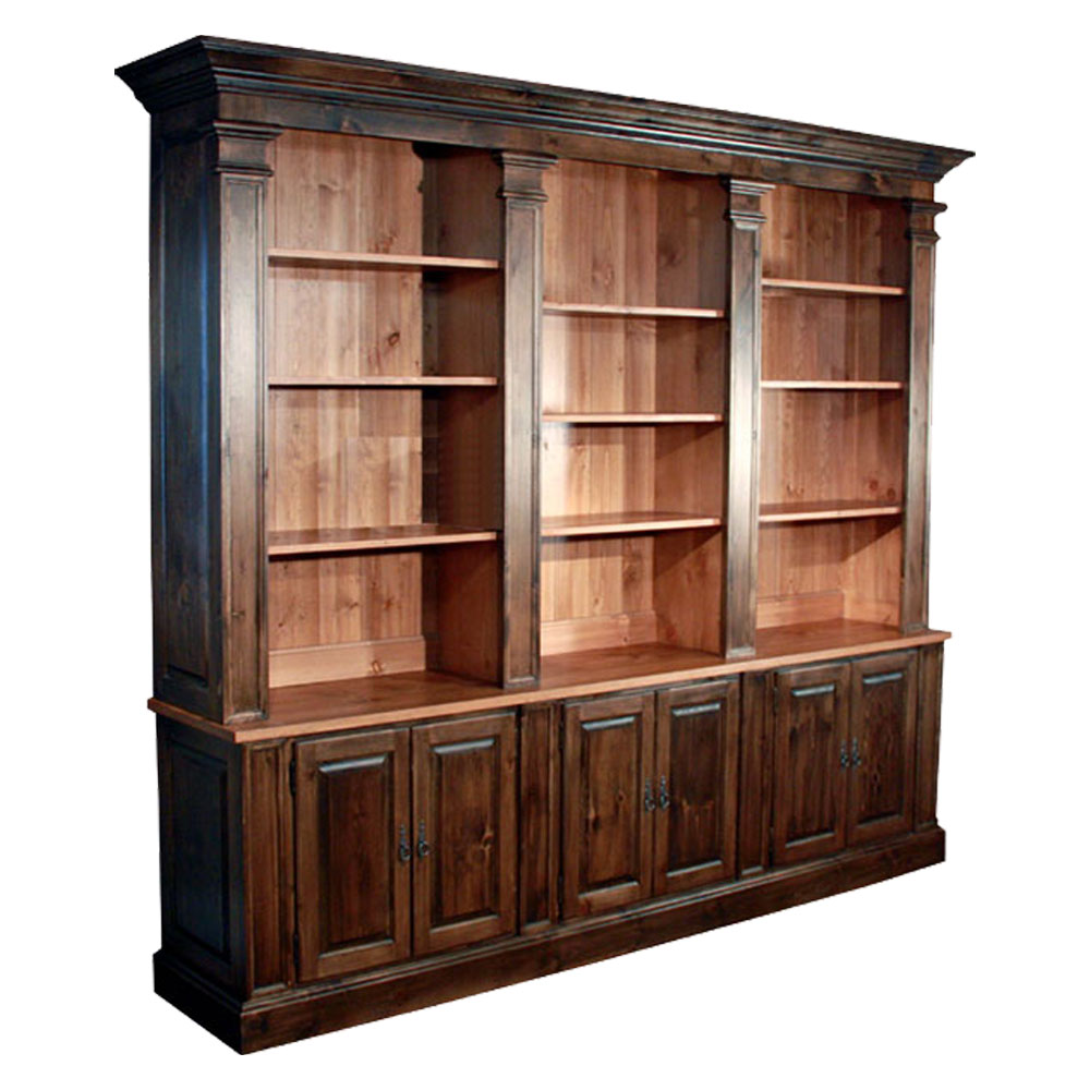 French Provincial Bookcase, stained