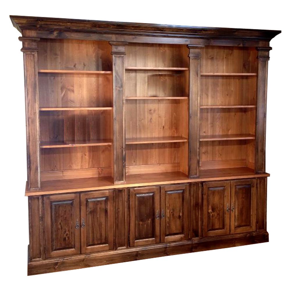 French Provincial Bookcase Wall Unit