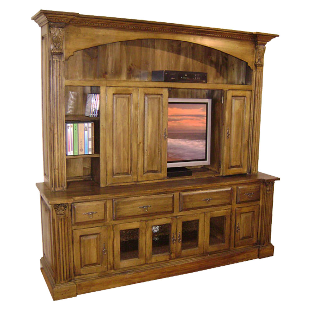 French Provincial TV Armoire with Doors