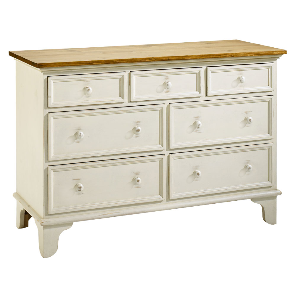 French Country Seven Drawer Dresser