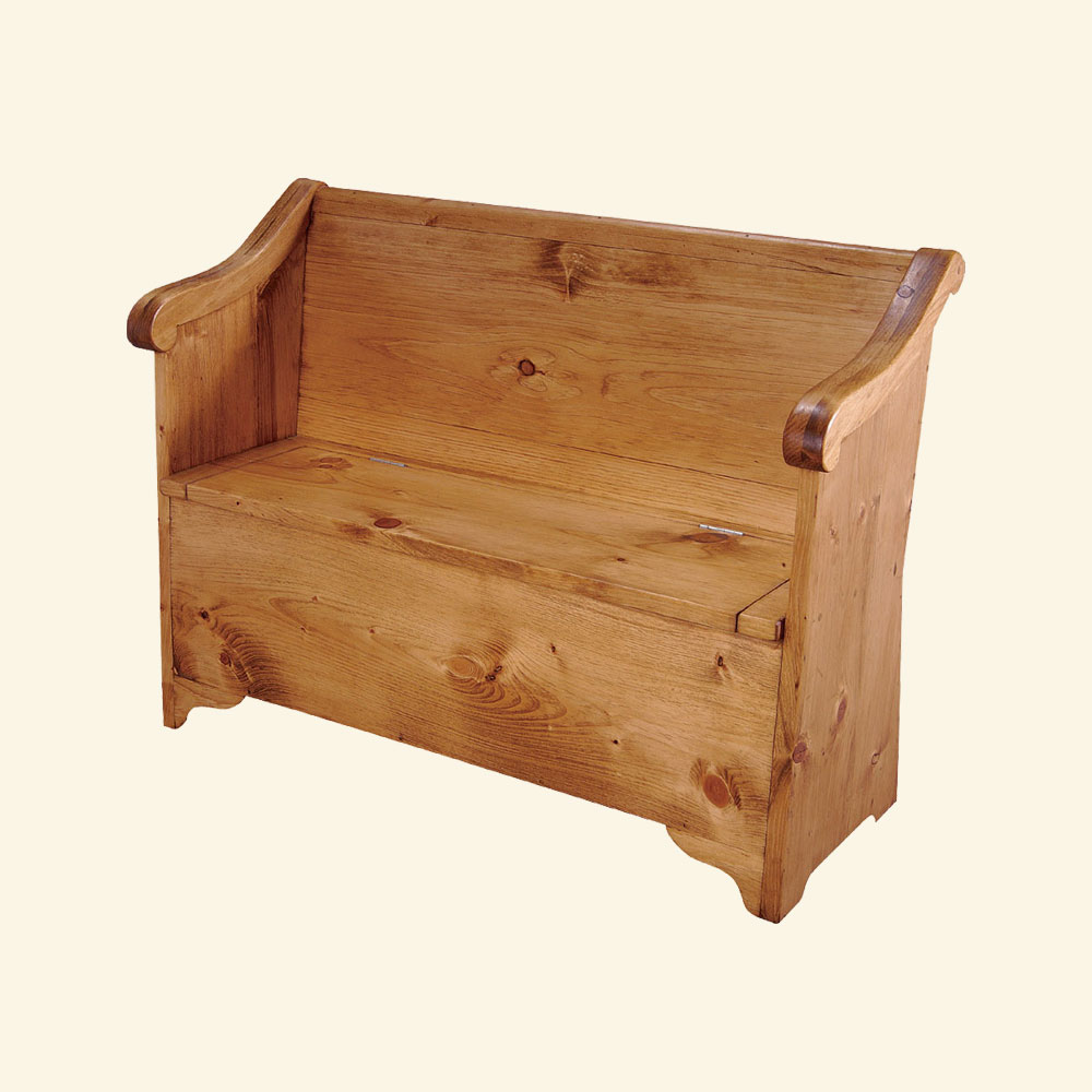 French Country Sleigh Bench