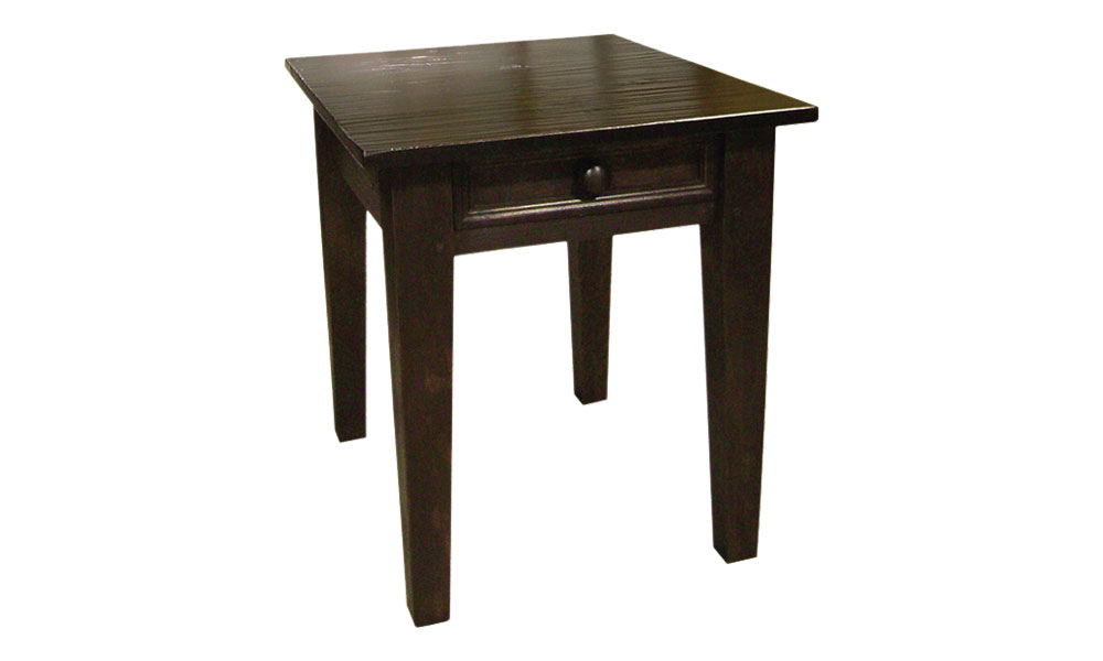 French Country Square Leg End Table