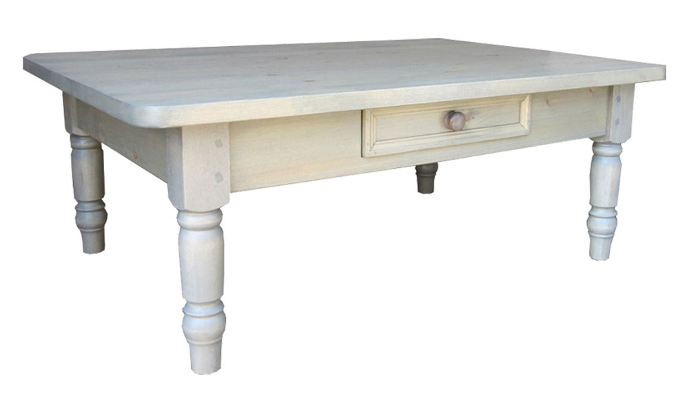 French Country Turned Leg Coffee Table