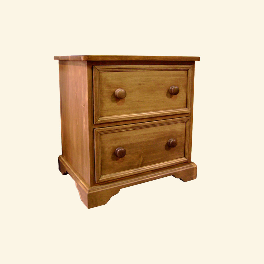 French Country Two Drawer End Table