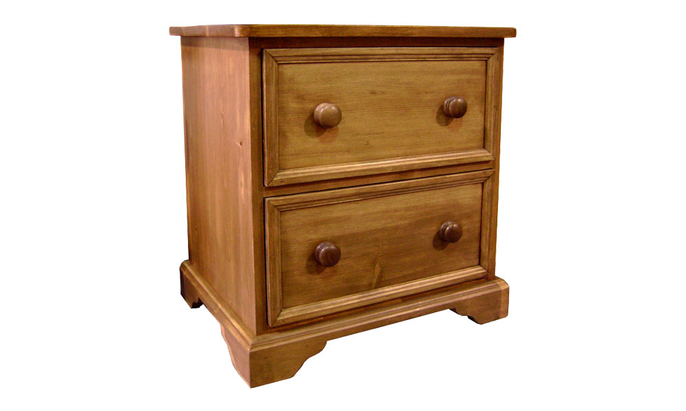 French Country Two Drawer End Table