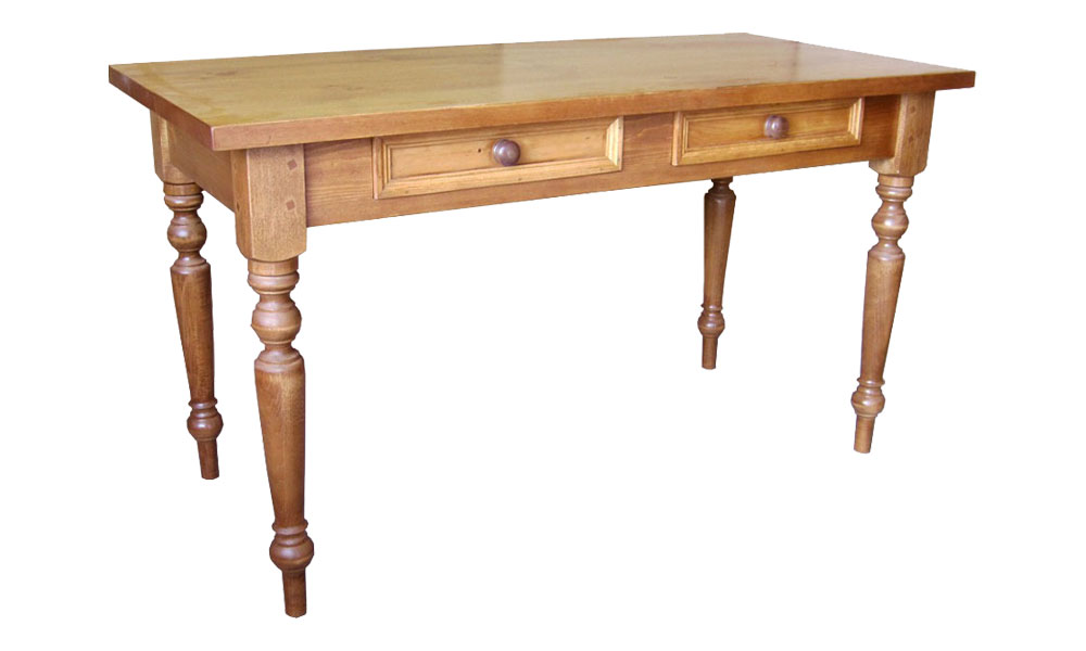 French Country Writing Table, Natural