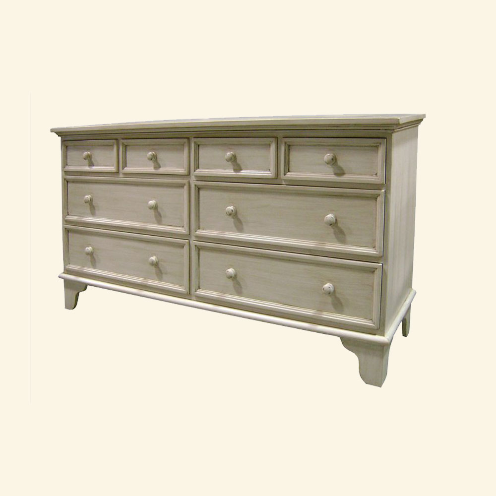 Custom eight drawer bedroom dresser
