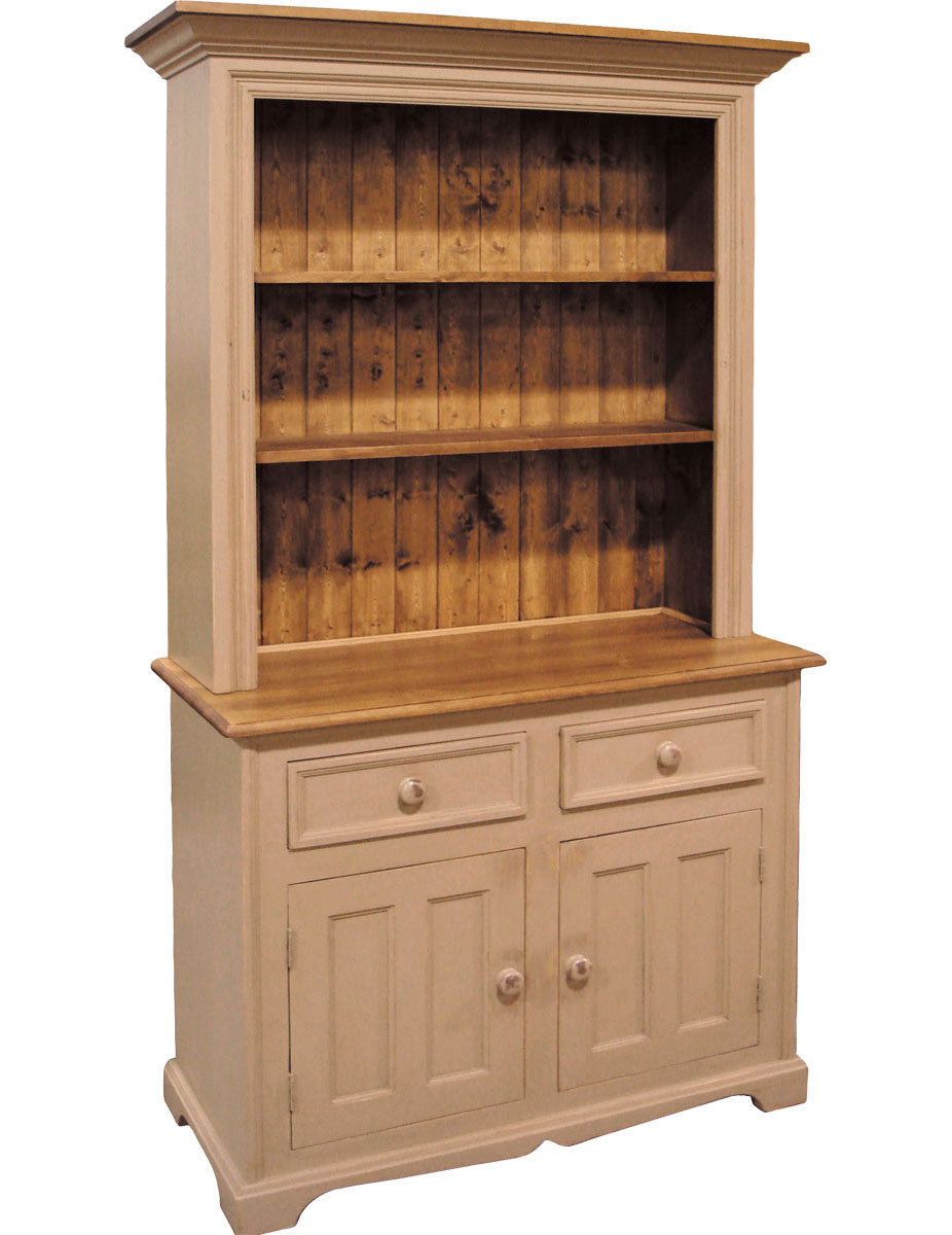 French Country 2 Door Open Cupboard painted