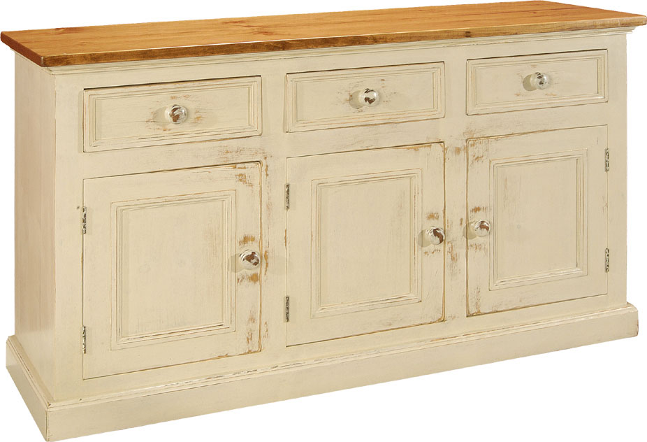 Three Door Sideboard painted