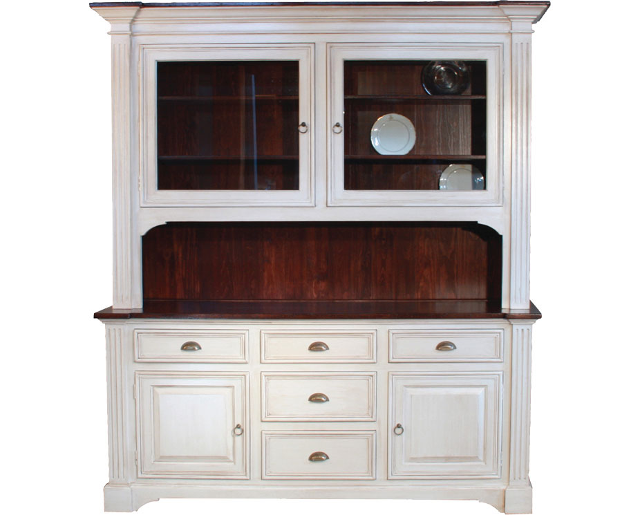 French Provincial Hutch painted