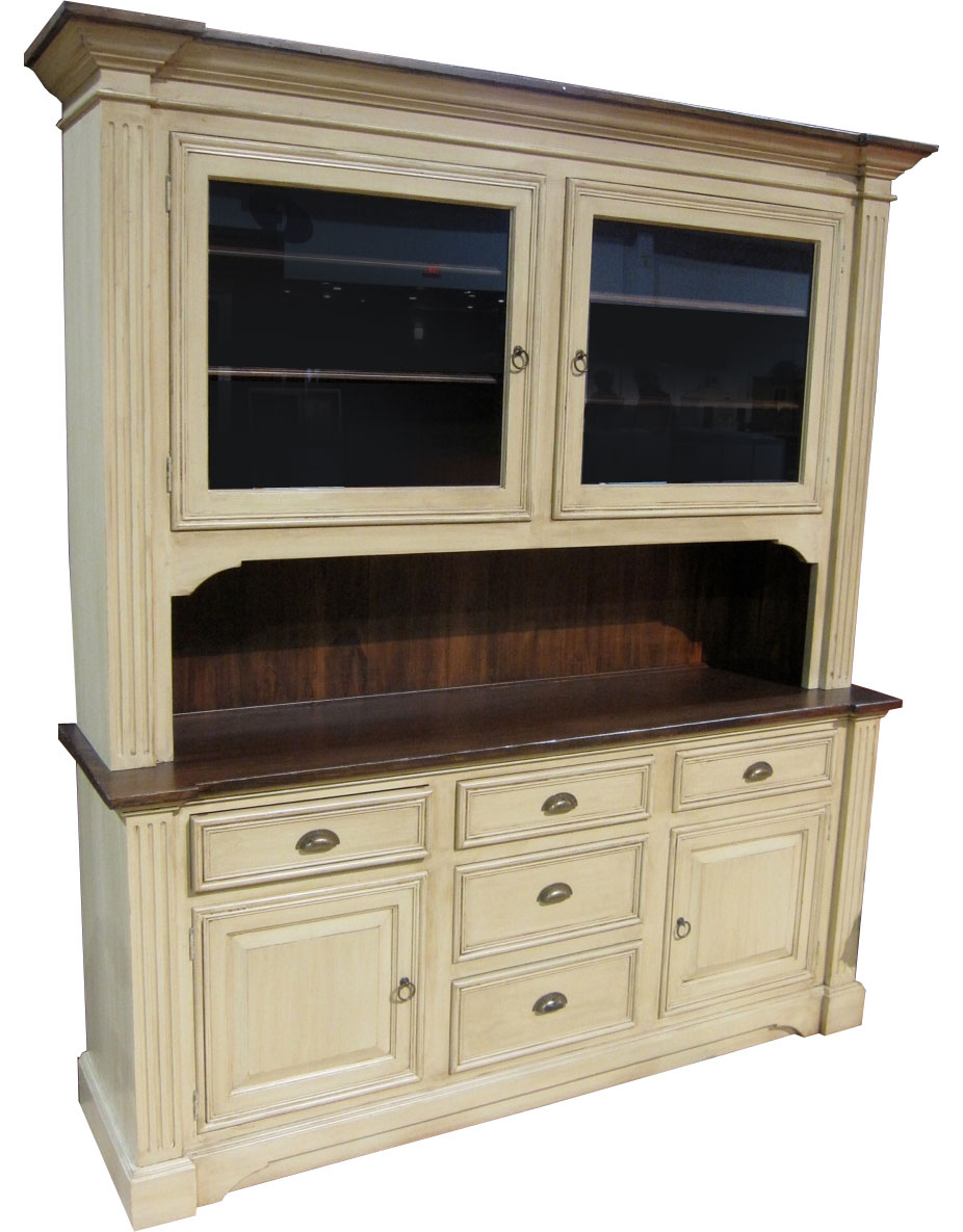 French Provincial Hutch painted