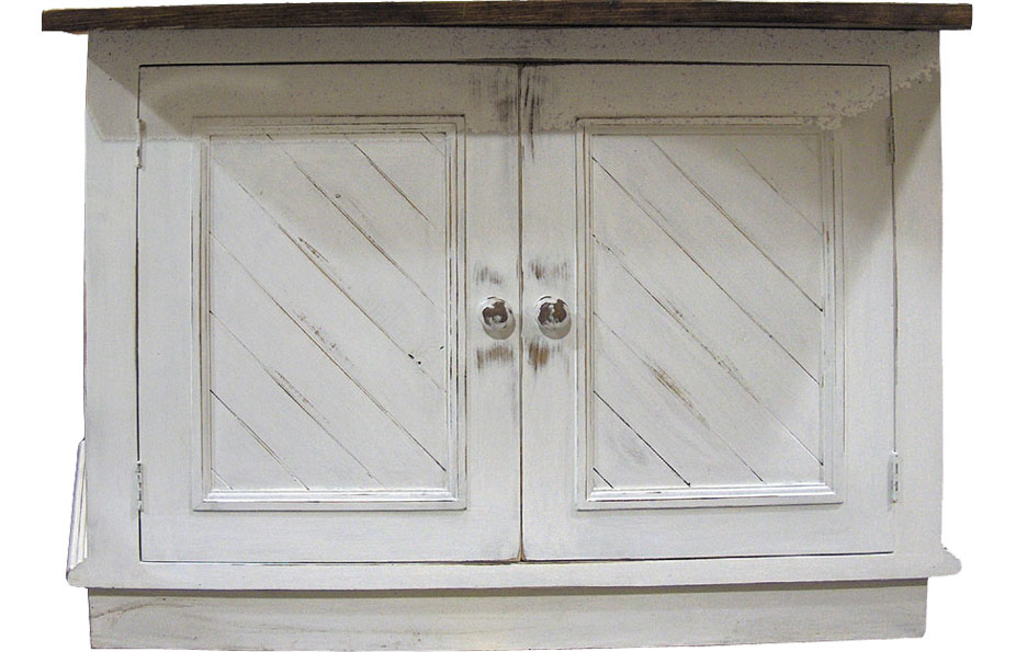 Kitchen Island with Doors painted